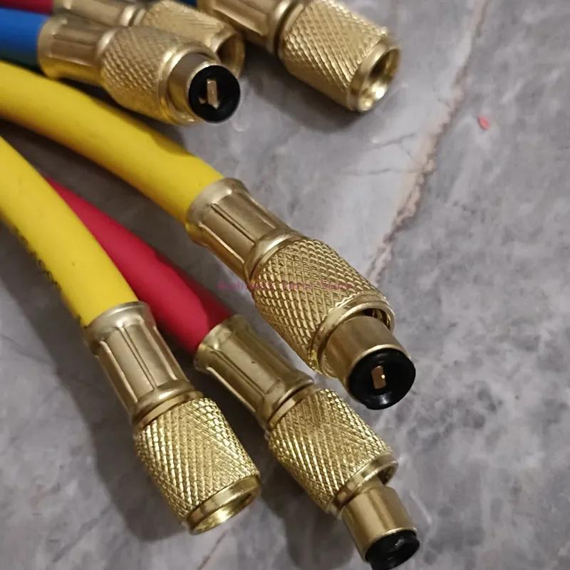 1pc Car Auto A/C Refrigeration System Hose R410 R22 R134 Automobile Air Conditioner Refrigerant Charging Tube 1.5M 3000PSI