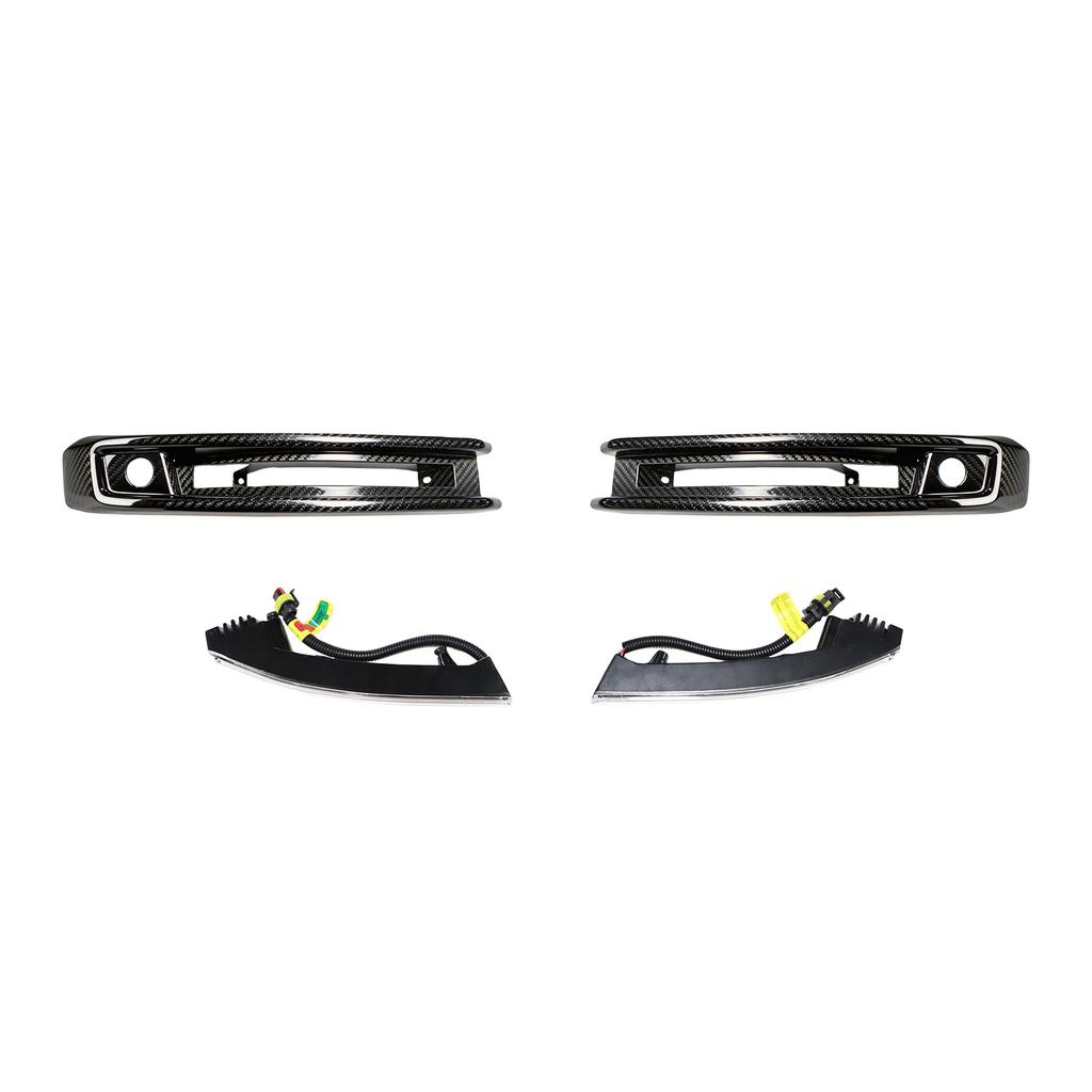DRY CF Front Bumper Fog Lights Frame Fit Mercedes G-Class W464 G63 2019+