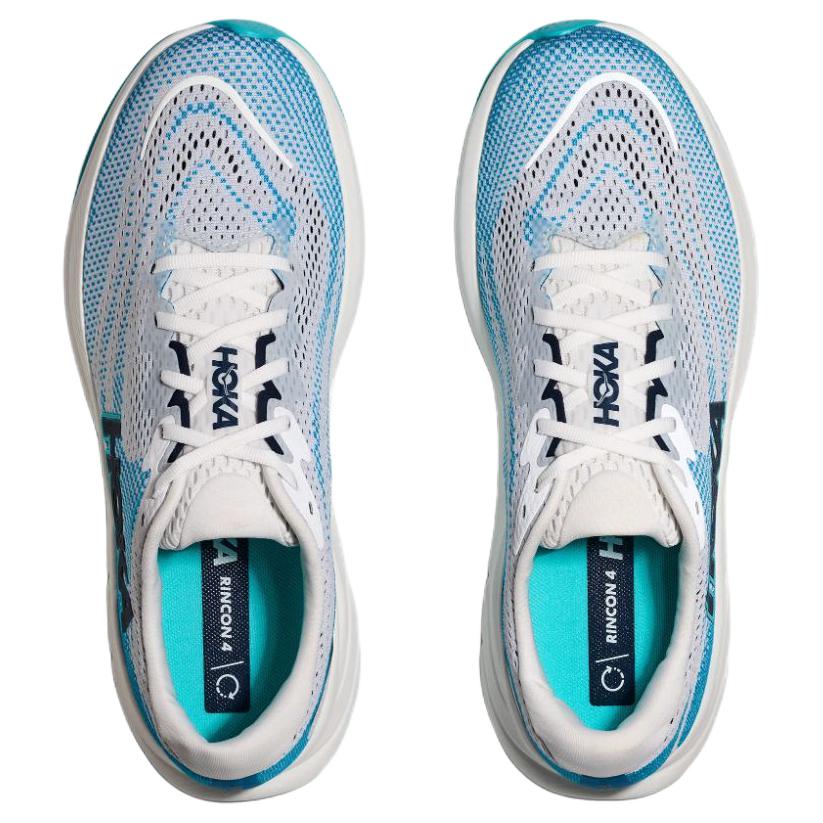 HOKA One One Rincon 4 Comfortable Versatile Non-Slip Durable Low-Top Running Shoes Men Running Shoes Gray Blue 1155130-FSK