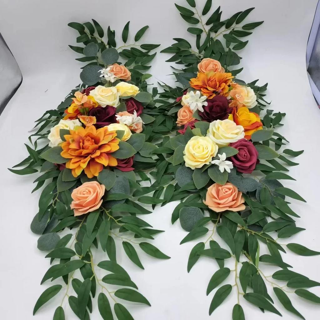 75 cm Künstliche Blume Hochzeitsbogen Blume Willkommens-Türsturz Blume Weinparty Esstisch Blumendekoration