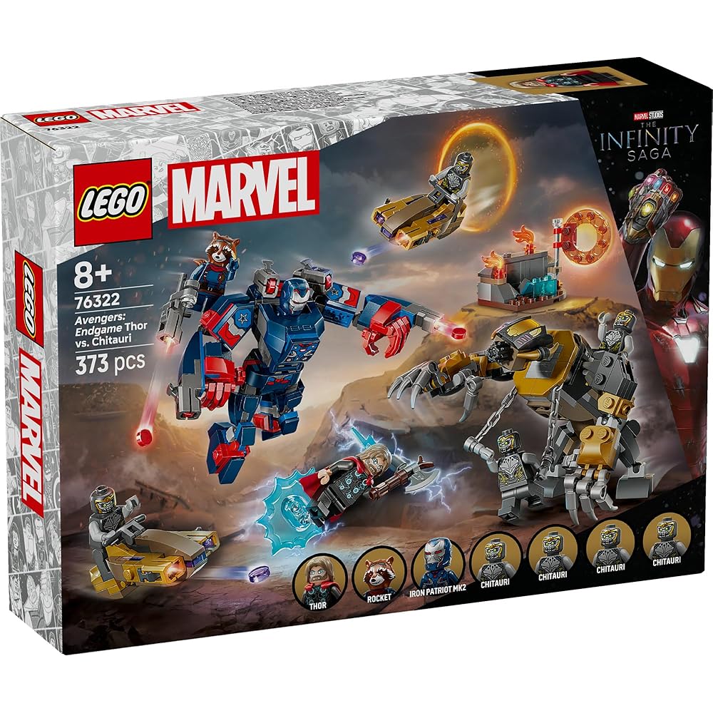 LEGO Marvel Avengers Endgame Thor vs Chitauri Building Set Toy for Kids Ages 8-10