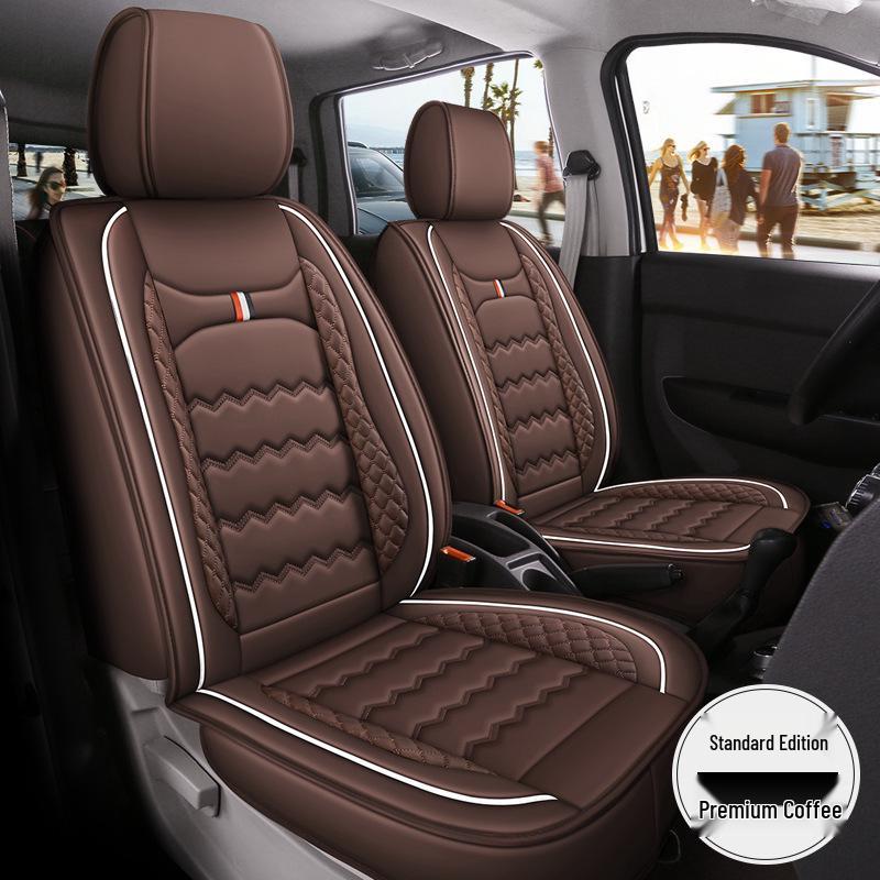 Wuling Hongguang S/Rongguang V/Ouno S/Oshan X70A Full Coverage Leather Car Seat Cover for Seven-Seater