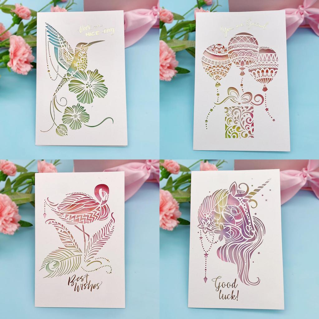 Mothers Day 3d Paper Card With Handmade Thank You Design For Celebrations