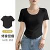 Spring and Summer New Short Sleeved Top, Women's T-shirt, Comfortable, Casual, Versatile Clothes, Worn On the Outside, Base Shirt, Worn On the Inside