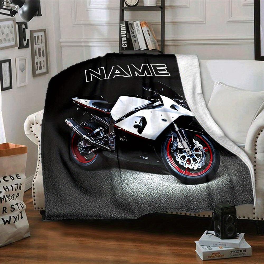 Motorcycle Customize Your Name Blanket Warm Comfortable And Soft Blankets Are Suitable For Home Lunch Break Blanket Office Sofa Sofa Gift To Relatives