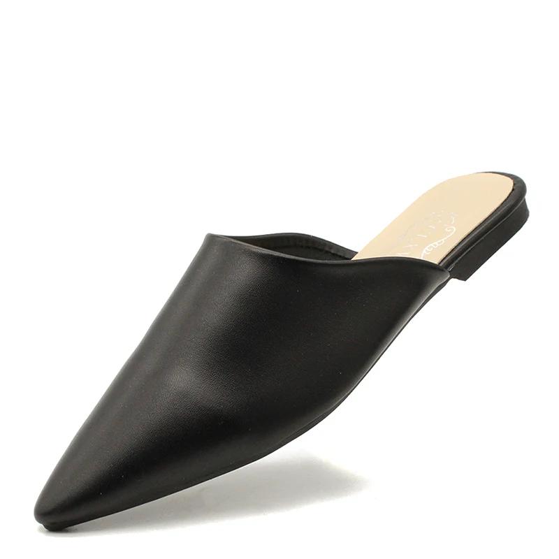 Fashion Woman Mules Shoes Outdoor Women Slippers Female Square Toe Shallow Low-heel Casual Shoes Comfortable Slippers Slides 2025 New