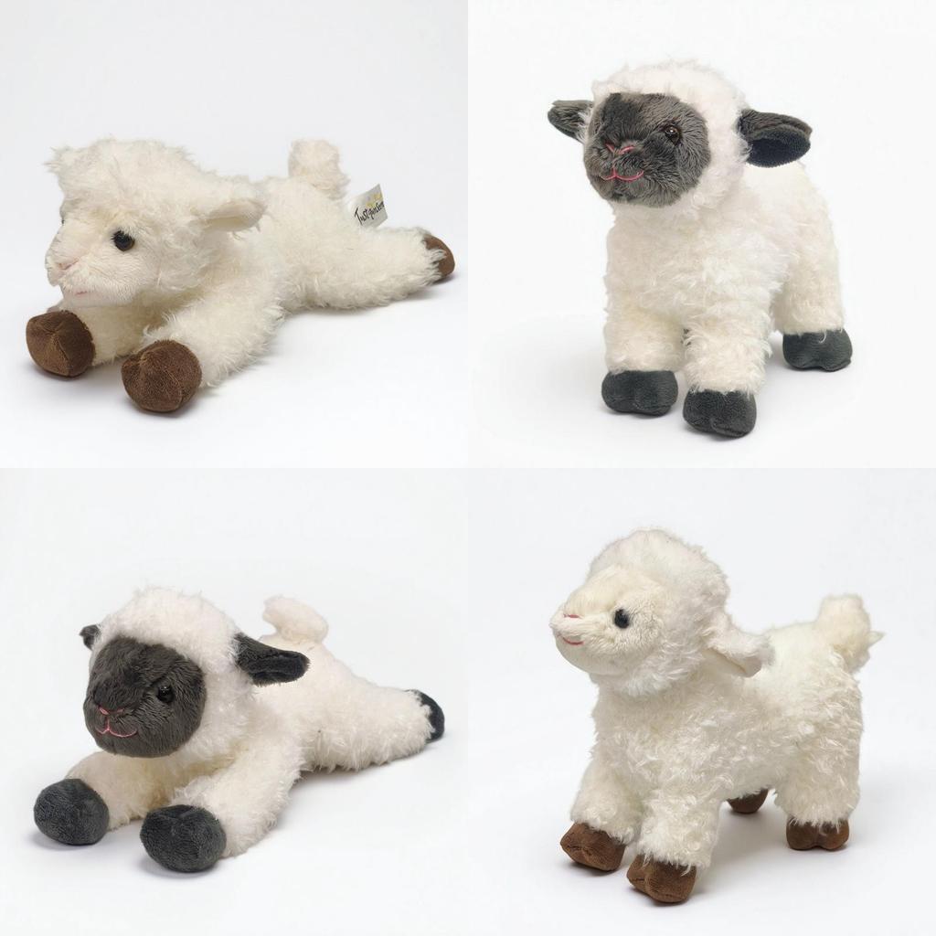 Peluche di Pecora con Cotone PP per Bambini e Collezionisti