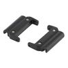 1 Pair Metal Watch Band Adapter for Quick Fit Watch Replaceable Connector for Replacement Black