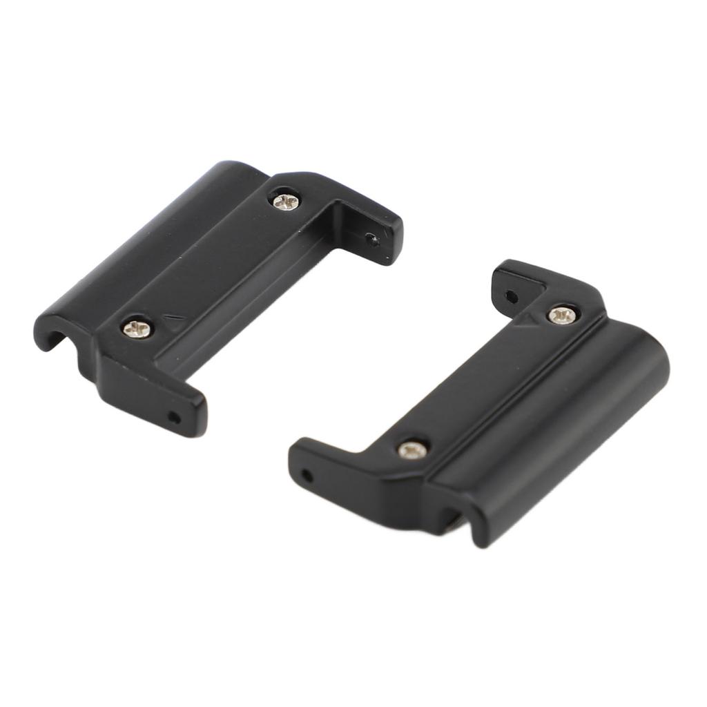 1 Pair Metal Watch Band Adapter for Quick Fit Watch Replaceable Connector for Replacement Black