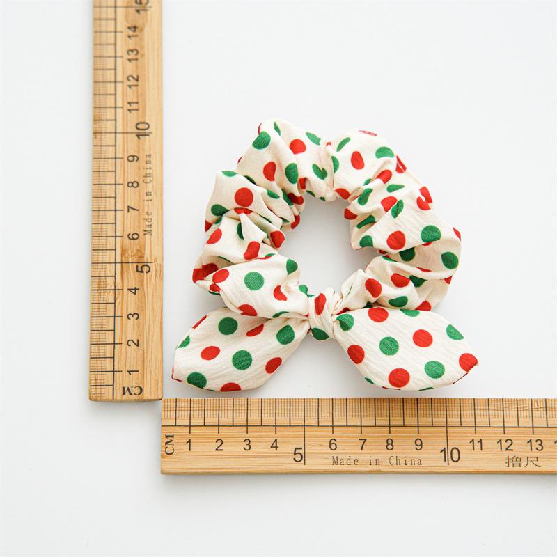 Christmas Style Hairpin Hair Accessory Headwear Fabric Bow Rabbit Ears Hair Tie