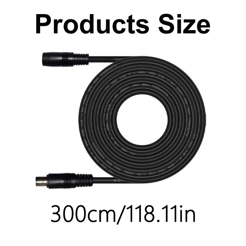 Heavy Duty 16AWG Male To Female DC8020mm Powers Cord Extension Cable for Portable Powers Stations