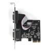 Computer Expansion Card Desktop Industrial Control PCIe To 2 Serial Ports RS232 Interface Adapter Card
