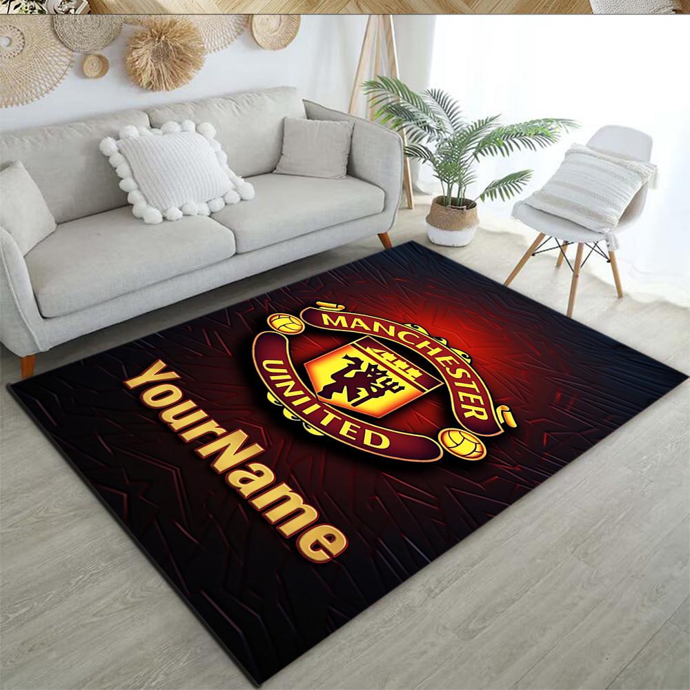 Manchester Customize Text Area Rug Suitable for Foyer Hallway Outdoor Dining Room Anti-slip Rug Office home decor Perfect Birthday/Christmas Gift Idea