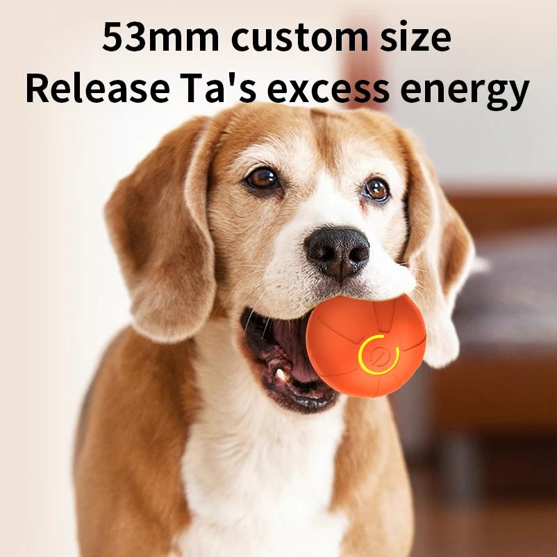 Smart Dog Toy Ball Automatic Interactive Pet Electronic Rolling USB Rechargeable Moving Bouncing for Puppy To Large Dog Chew Toy
