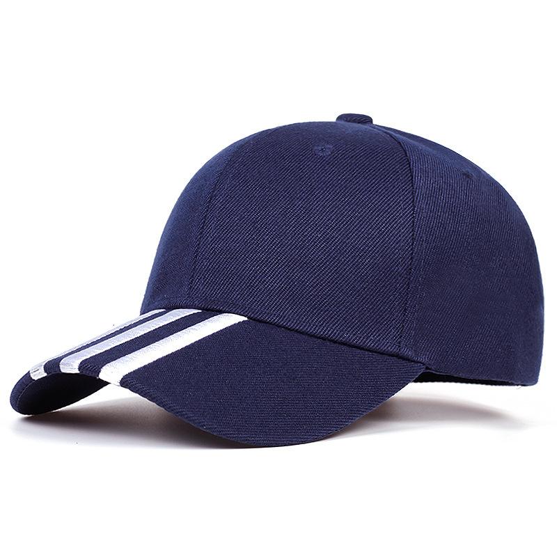 Unisex Three Horizontal Embroidery Baseball Caps Spring Autumn Outdoor Adjustable Casual Hats Sunscreen Hat