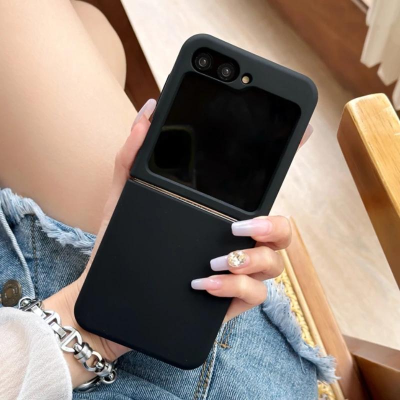 

Для Samsung Z Flip 6 флуоресцентний кольоровий рідкий силіконовий чохол для Z Flip 5 6 ударостійкий матовий бампер для Galaxy ZFlip6 Candy Cover For Samsung Z Flip 6