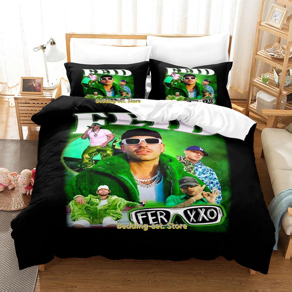 Ferxxoo Feid Bedding Collection Single Twin Full Queen King Size Bed Collection Adult Kid Bedroom Duvetcover Collections 3D Print Anime Bed Shee
