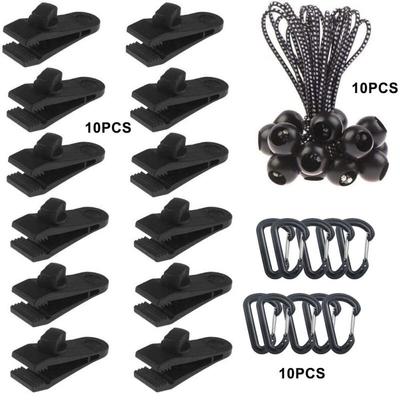OEING Outdoor Spiral Tarp Clips Set