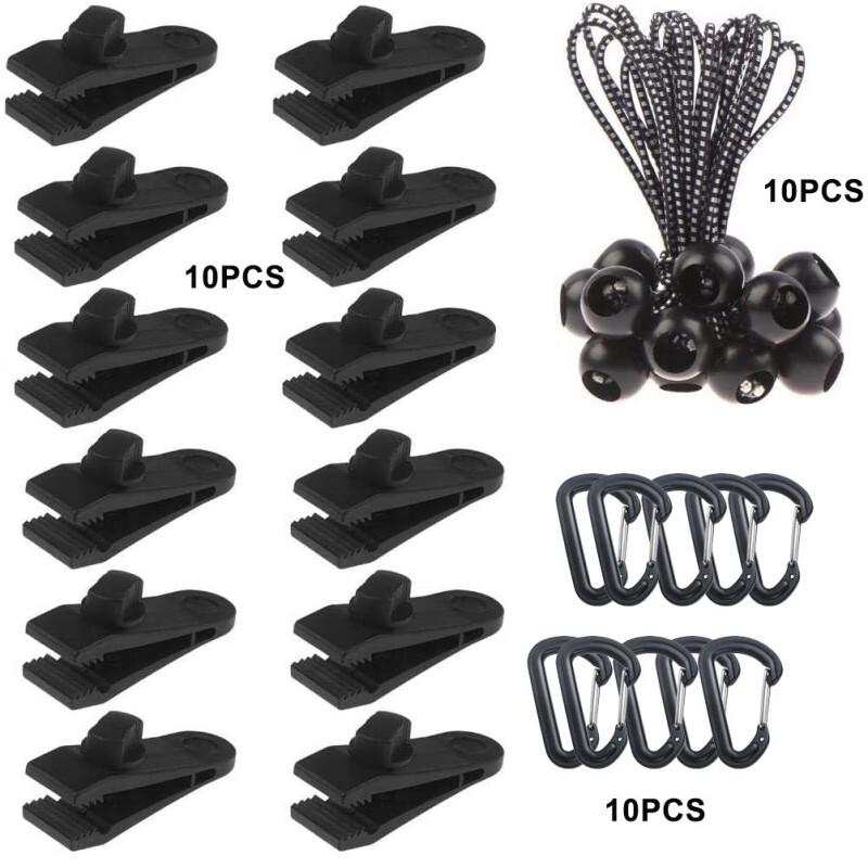 

OEING Outdoor Spiral Tarp Clips Set