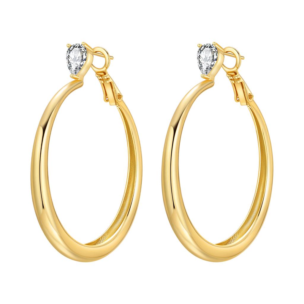 Orstarry S925 Sterling Silver 18k Gold Modern Square Earrings Hoop Earrings for Women Jewelry Original Trendy Anniversary Gifts