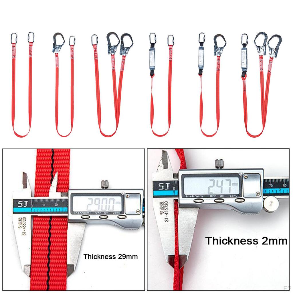 71'' Protective Safety Harness Lanyard, Tree Climbing Construction Gear, Personal