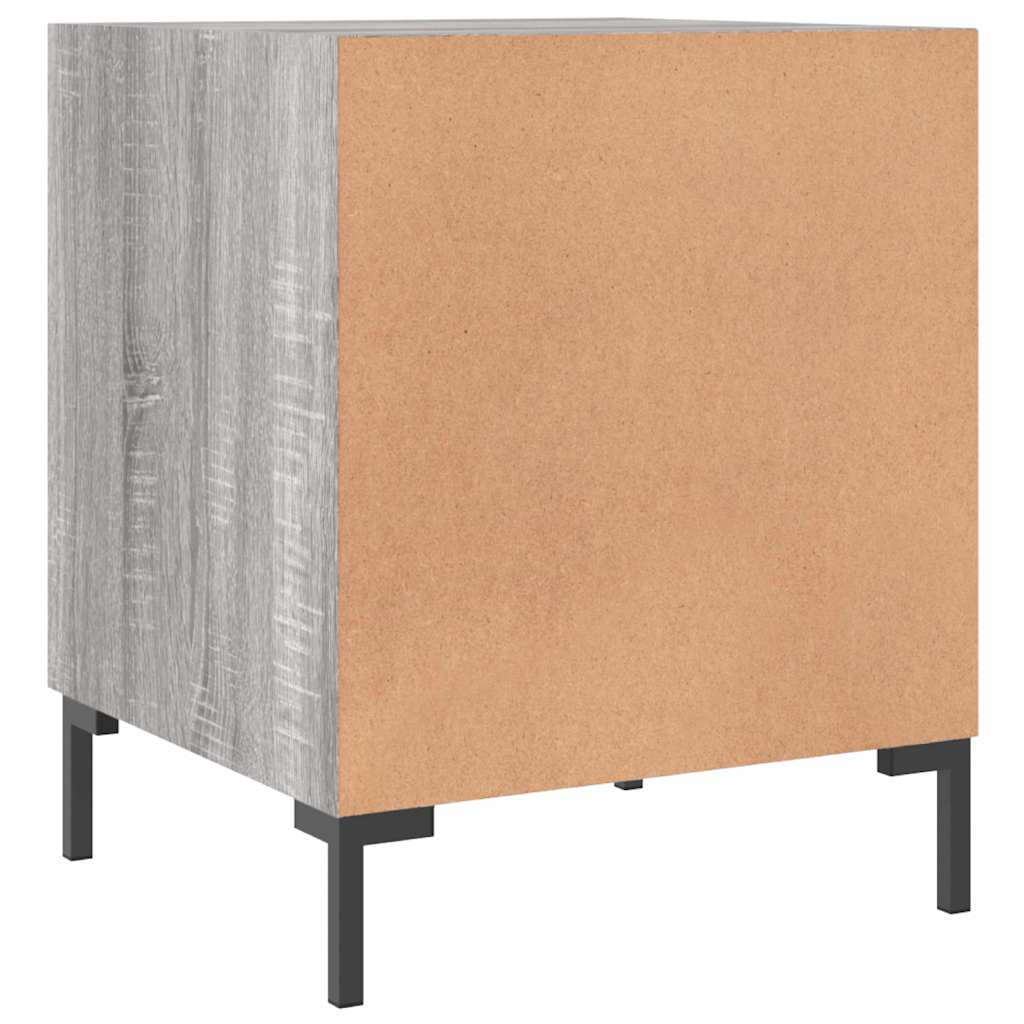 Nightstands 2 pcs Grey Sonoma 40 x 40 x 50 cm Particleboard