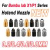 For Bambu Lab Nozzle P1s/X1c Nozzle 0.2 0.4 0.6 0.8 Nozzle P1p Bambulabs X1 Carbon for Bambulab Hotend