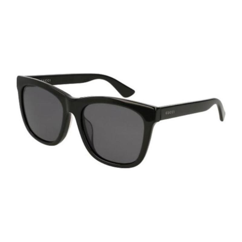

GUCCI Square Frame Panel Minimalist Sunglasses Black 56 чёрный