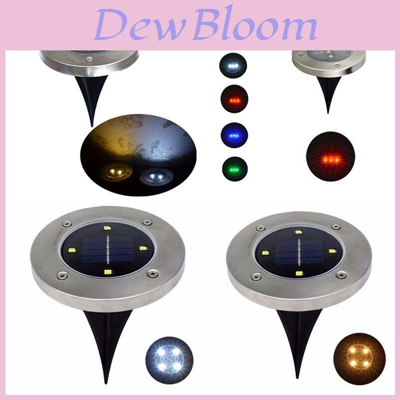 Elegant Led Solar Powered Underground Buried Light Lamp For Garden And Road Decoration