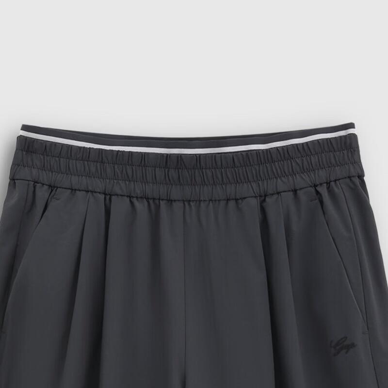 GAP Women's Logo Print Pleated Wide-leg Casual Pants