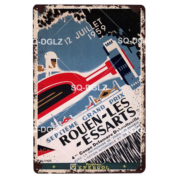 

Monaco Vintage Metal Signs Tin Sign Retro Garage Decor Plaque Metal Plaque Repair shop Wall Decorative Iron Plate 20x30cm（7.8x11.8inch）