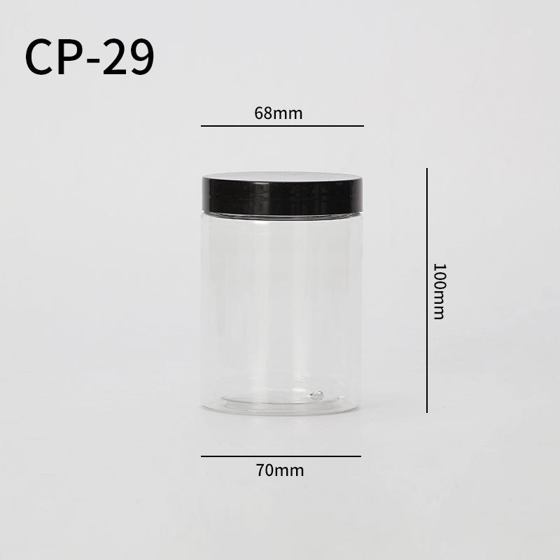 Transparent Sealed Kitchen Storage Jar with Wood Grain Lid for Cereal, Dried Fruit, and Nuts
