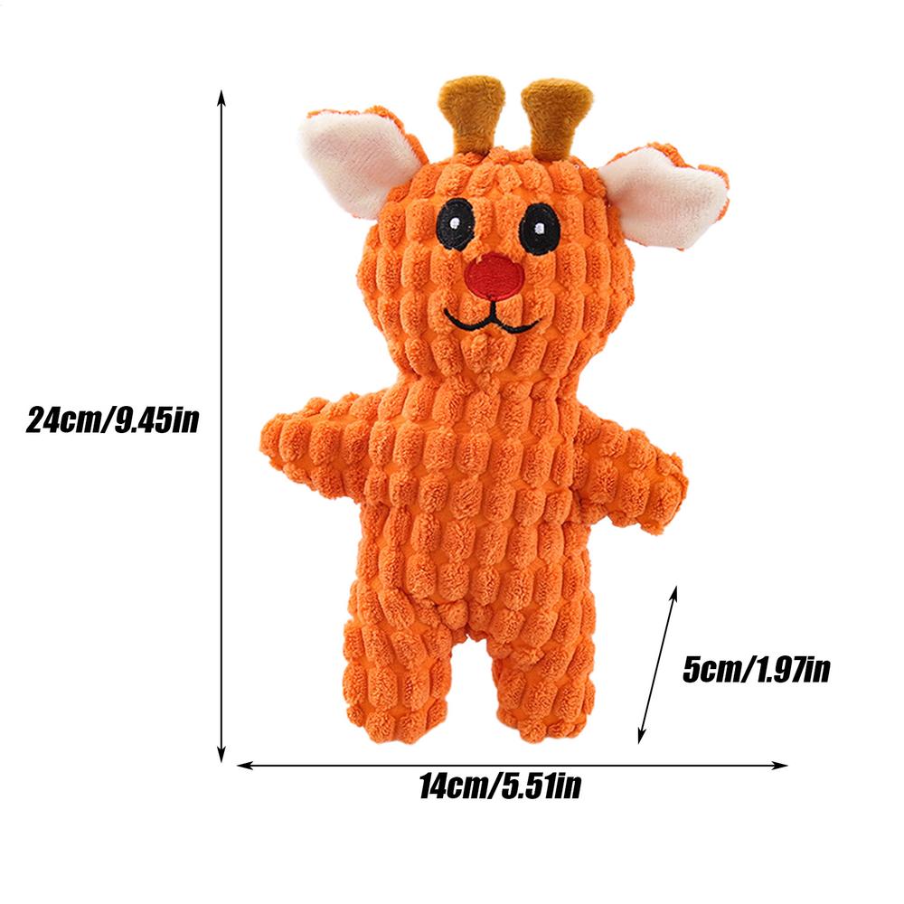 Squeaky Stuffed Dog Toy Puppy Chew Toys For Teething Bite-Resistant Enrichment Puppy Chewers For Teeth Cleaning Entertainment