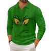 Men's Casual Collared Long-Sleeve Knit Base Layer Top