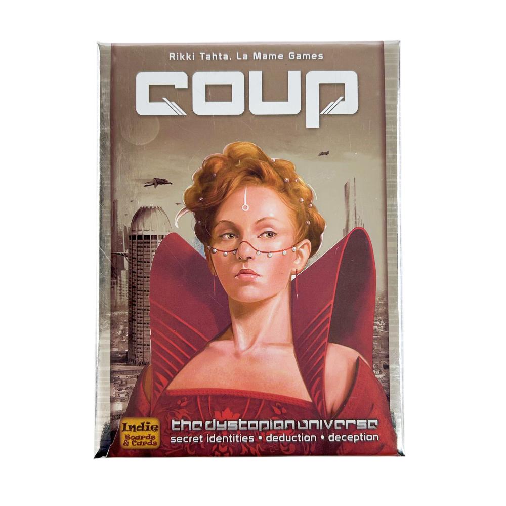 Indie Boards and Cards | Coup | Kortspill | Alder 14+ | 2-6 spillere | 15 minutters spilletid