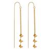 Fresh Sweet Long Butterfly Earrings for Women, Gold-Plated Titanium Steel, Fashionable and Unique Design from South Korea’s Dongdaemun