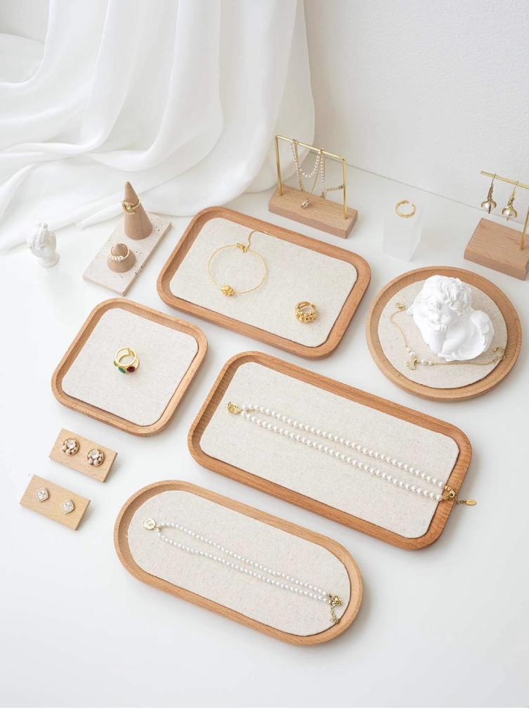 Acacia Wood Coaster, Small Rectangular Coaster for Home Use, Suitable As a Table Decoration
