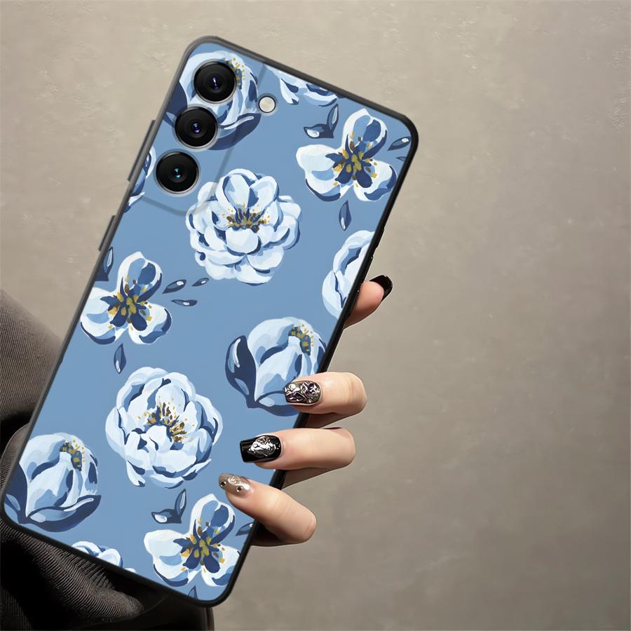 Case for Samsung Galaxy A57 A15 A23 A73 A51 A37 A25 A16 A55 A06 A52 A36 A53 A17 A05 Phone Cover A13 A70 A12 A41 A50 Cartoon Blue