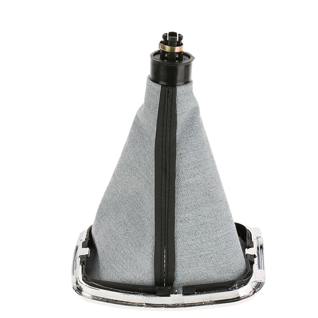 New 5 Speed Gear Shift Knob Gaitor Boot Black PU Leather for    Jetta GTi MK4 1999 2004