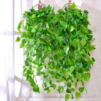 Realistic Looking Simulation Green Plant Durable Plastic Decorative Crabapple Leaf Outdoor Wedding Decoration