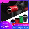 Pour Jeep Capuchons Métalliques de Valves de Pneus Voiture Capuchons d'Air de Valve de Roue de Pneu en Aluminium Pour Jeep Renegade Wagoneer Avenger Recon Wrangler