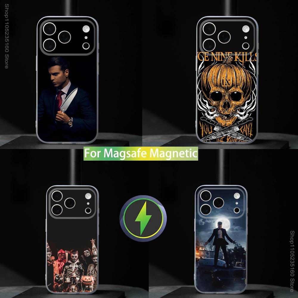 Ice N-Nine K-Kills Band For iPhone 11,12,13,14,15,16,17,Pro,Max,Plus,Mini,SE4,E Phone Case With Magsafe Wireless