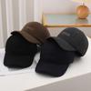 New Winter Ear Protection Plus Velvet Men's Cotton Hat Warm Baseball Hat Cold and Windproof Baseball Hat