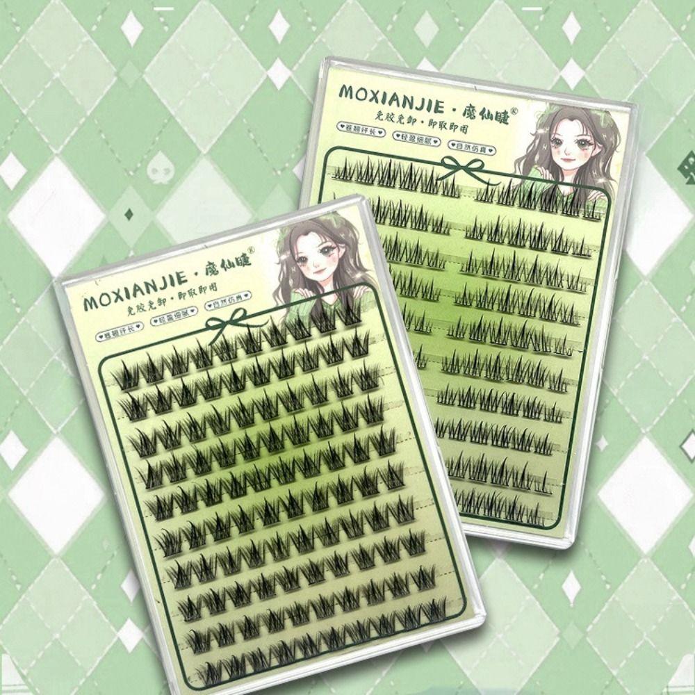 

Soft Glue Free Fake Eyelashes Comic Eye Individual Fake Eyelashes Daily Style B