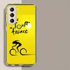 T-Tour De France Bicycle Phone Case For Samsung Galaxy S25 Edge S24 S23 FE S21 S20 S10 Plus S22 S26 Ultra Cover Clear Cases TPU