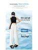 Women's High Waist Satin Ice Silk Wide Leg Pants - Sun Protection, Lightweight & Cooling