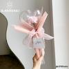 Heart-Shaped Magic Wand Acrylic Plastic Bouquet Gift Box with Fresh Flowers for Floral Art DIY
