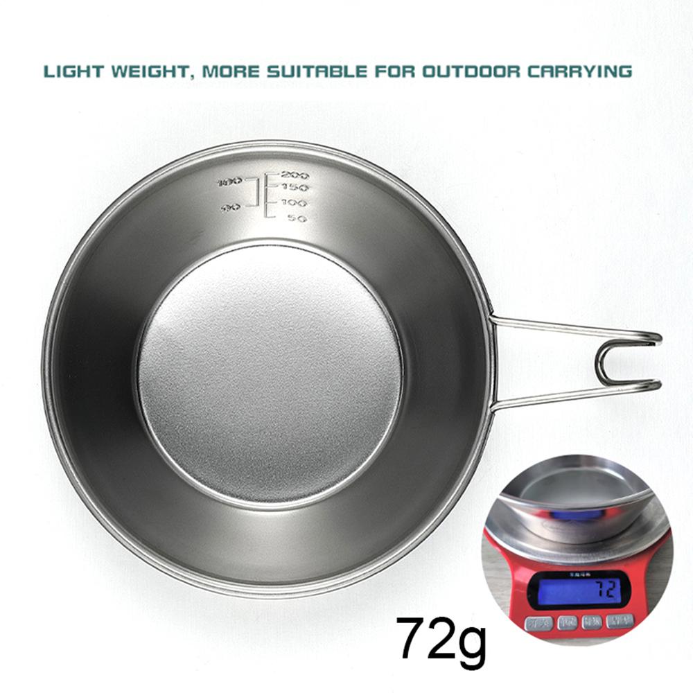 Camping Sierra-kopp i rostfritt stål Lätt och kompakt Campinggryta Vandring Kaffemugg Skålkopp