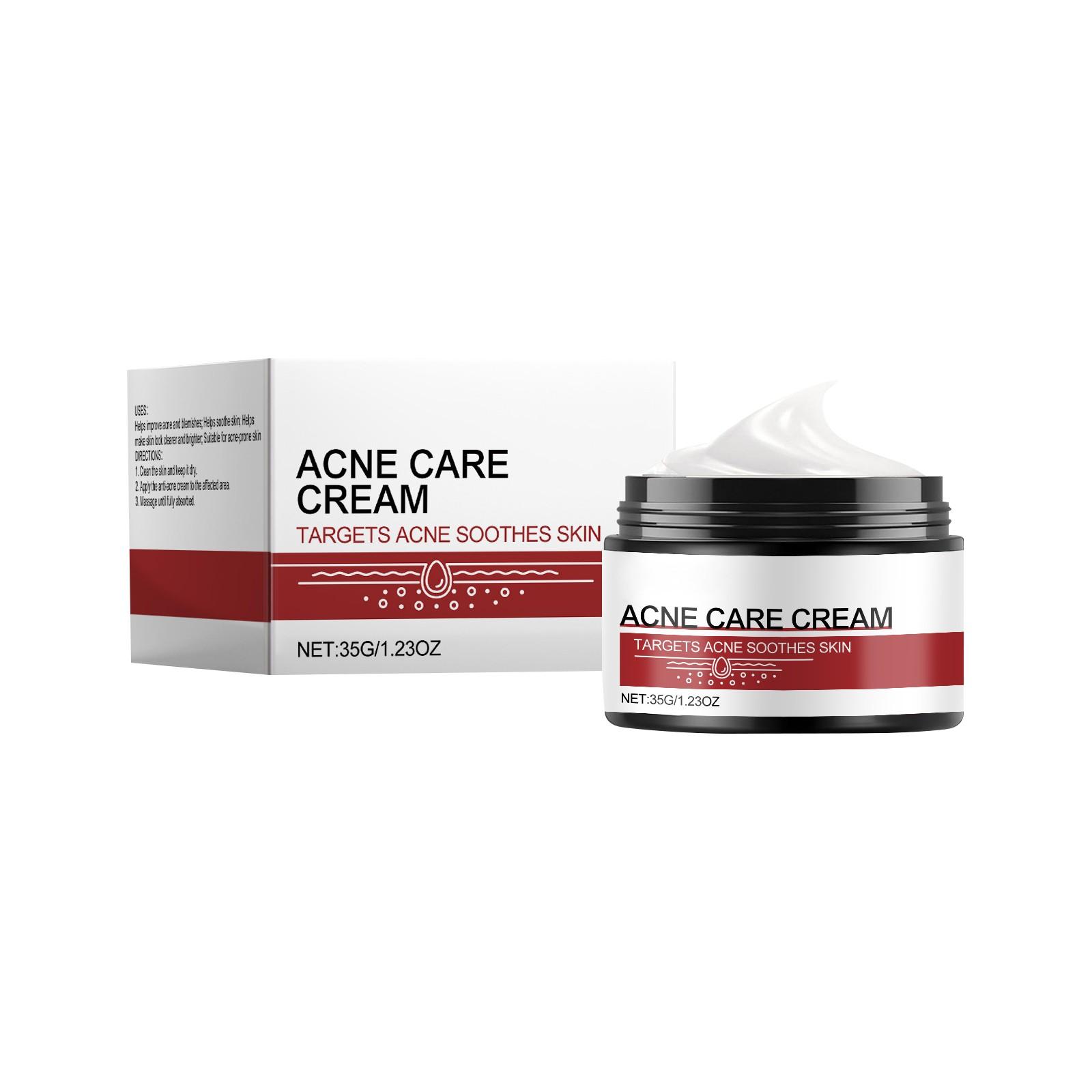 

Крем от прыщей 35 г Интенсивный крем от прыщей для уменьшения угрей и прыщей, подходит для всех типов кожи и возрастов One Size белый