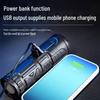 USB Rechargeable High-Power LED Flashlight - Super Bright, Self-Defense, Outdoor, Hiking, Patrol, White Laser Light